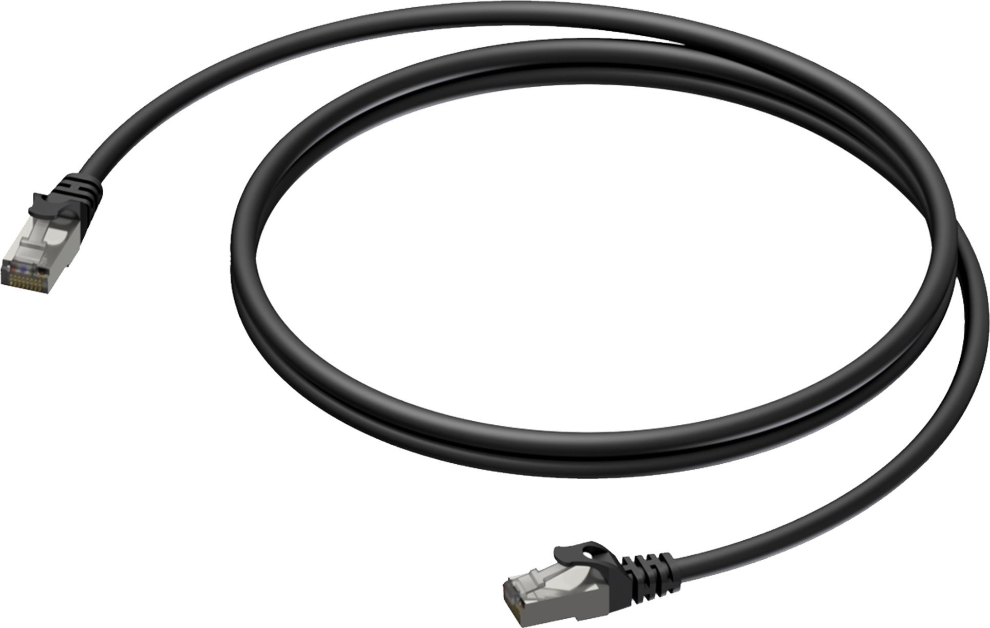 Kabllo rrjeti PROCAB CAT6 F UTP LSHF, 10m, me 2 RJ45, e zezë