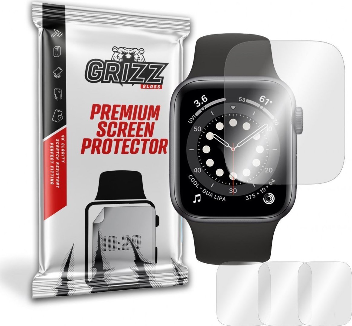 Mbrojtës ekrani GrizzGlass Hydrogel Film, për Apple Watch 41mm, transparent
