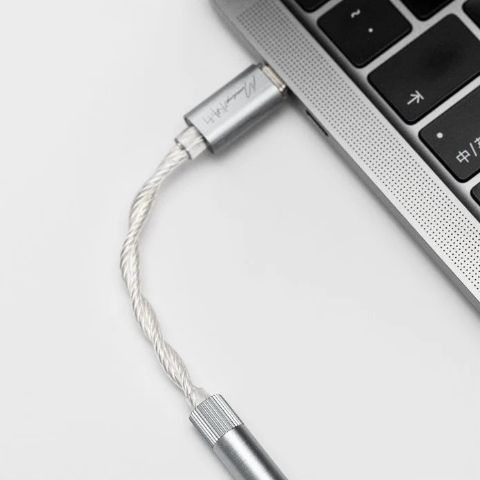 Аудио адаптер MoonDrop Echo A, USB C во 3.5mm, пренослив DAC AMP, сив