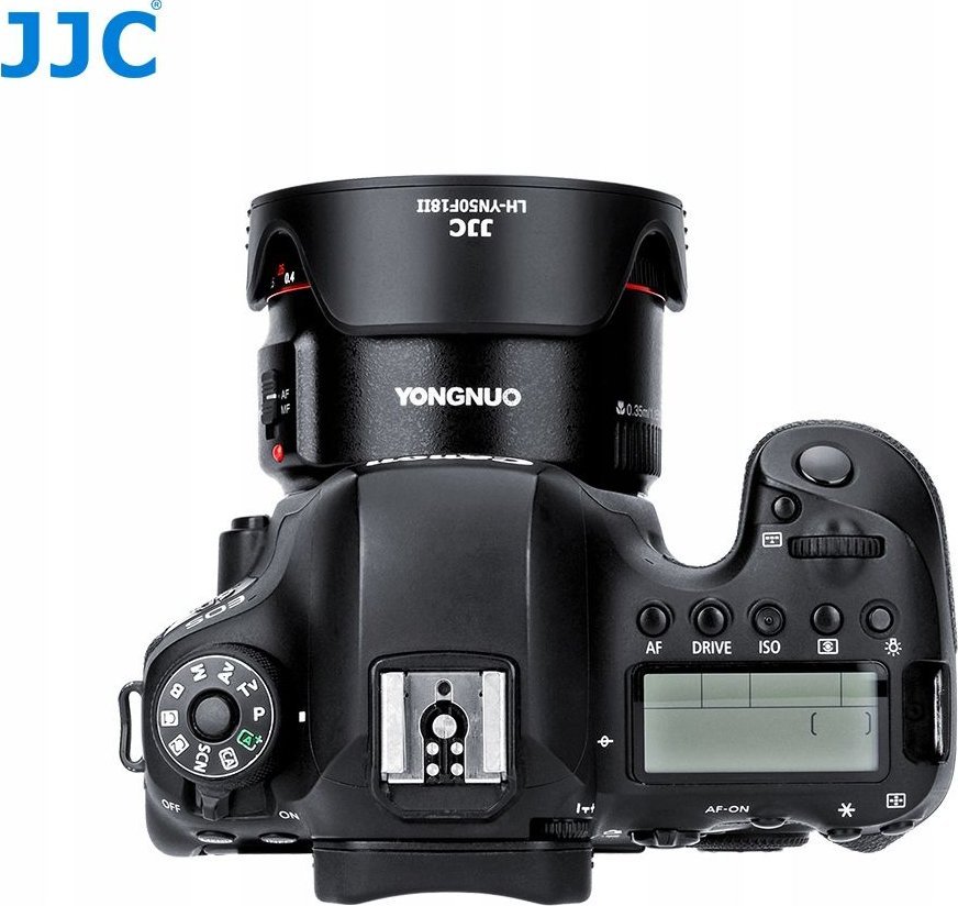 Засенчувач за објектив JJC LH YN50F18II, за фотографски објектив, црн