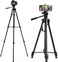 Tripod për telefon CoreParts MOBX ACC 007, 40 120 cm, rrotullim 360°, i zi