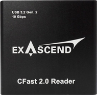 Читач на картички Exascend CFast 2.0, USB, црн