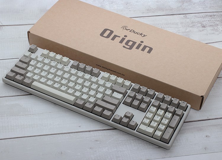 Tastierë lojërash Ducky Origin Vintage, Cherry MX-Speed-Silver, e hirtë