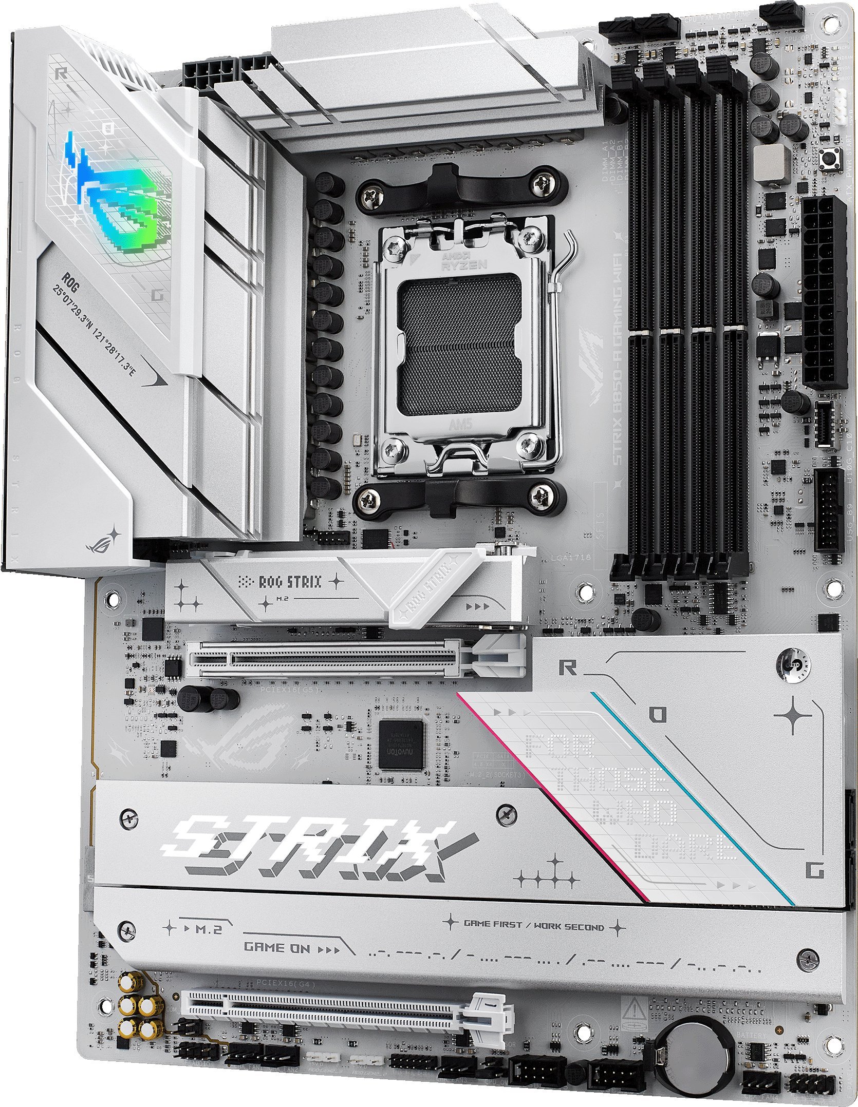 Pllakë amë ASUS ROG Strix B850-A Gaming WiFi, DDR5, ATX, e bardhë