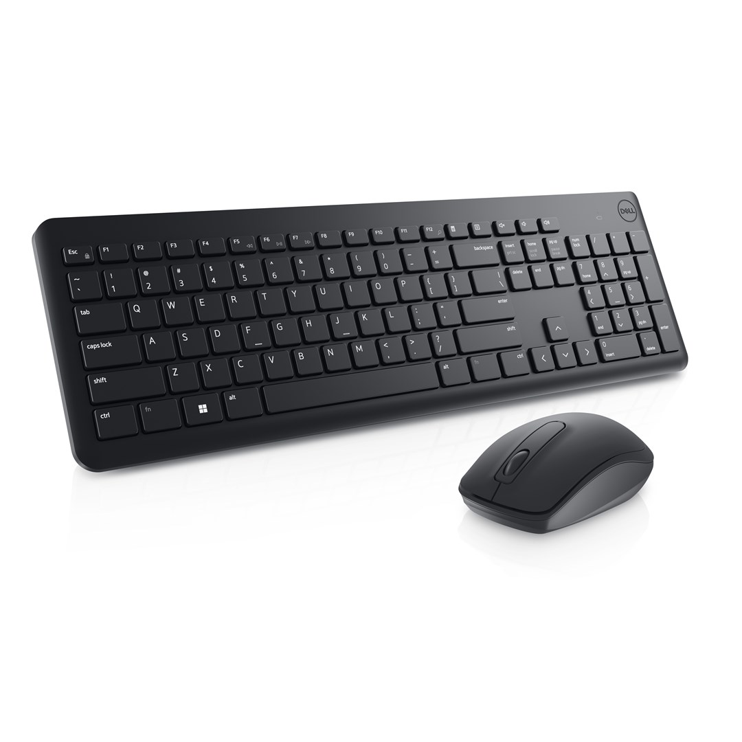 Set tastierë dhe maus DELL KM3322W, wireless, QWERTY, i zi
