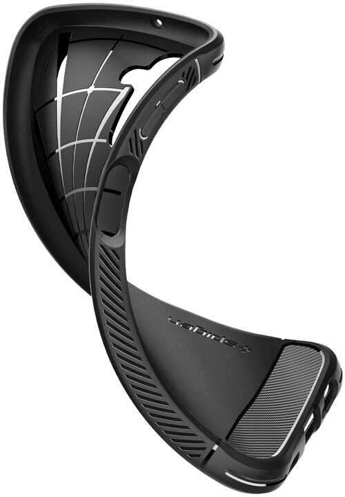 Mbrojtëse Spigen Rugged Armor për Samsung Galaxy A14 4G, e zezë