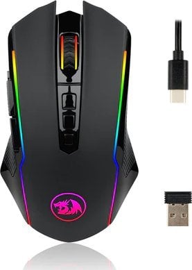 Maus gaming Redragon Ranger Lite RGB, 9 butona, pa tel, i zi