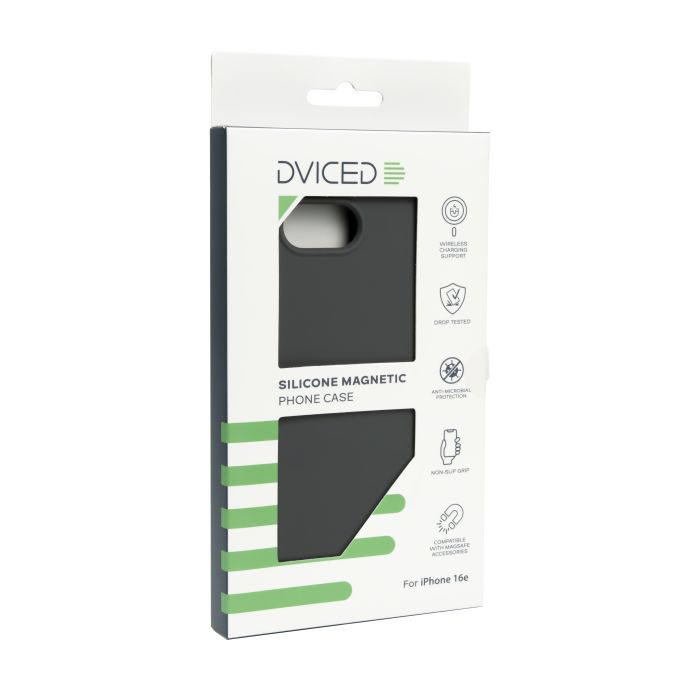 Dviced Silicone Magnetic iPhone 16E Case, Grey
