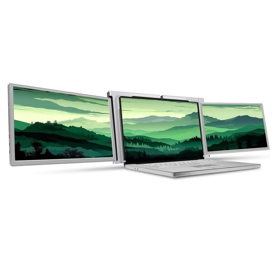 Monitor Misura 3M1400S1 Dual portativ, 14", 1920 x 1080, i argjendtë