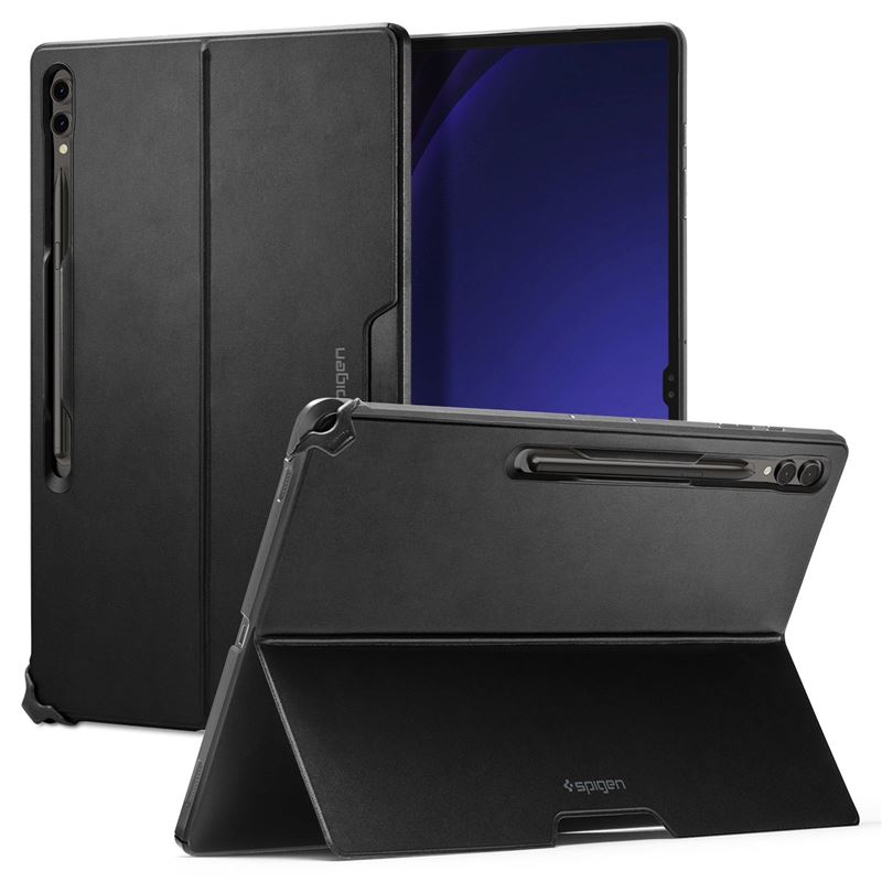 Mbështjellës për Samsung Galaxy Tab S9 Ultra/Tab S8 Ultra Spigen Thin Fit Pro, i zi