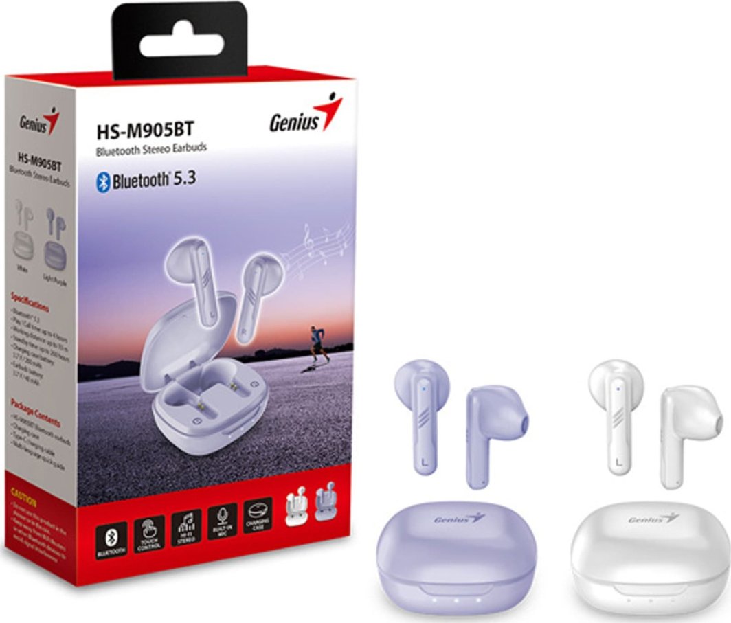 Dëgjuese Genius HS-M905BT, të vjollcë