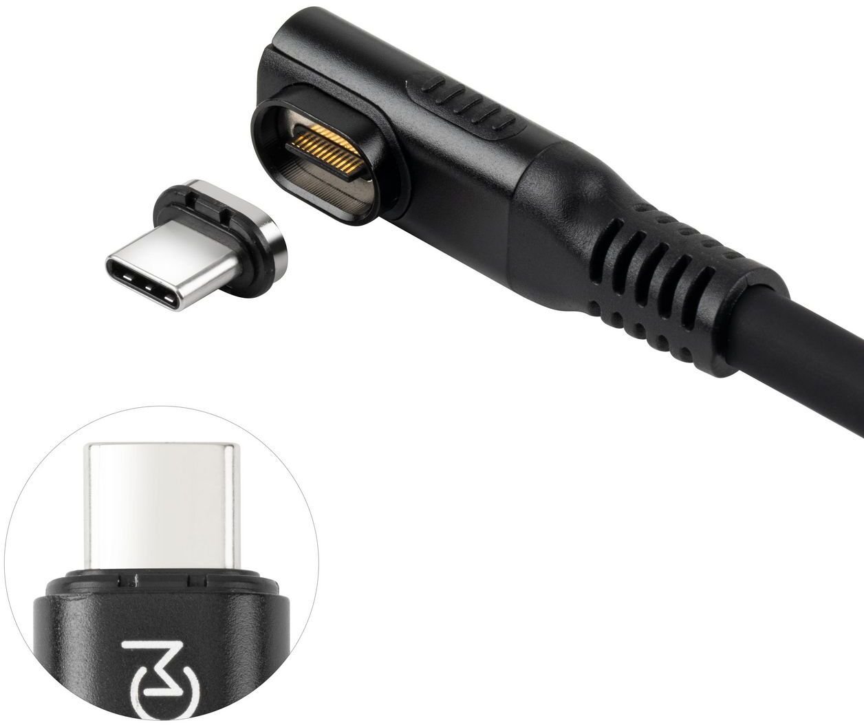 Kabllo USB C në USB C Microconnect, 0.15m, i bardhë