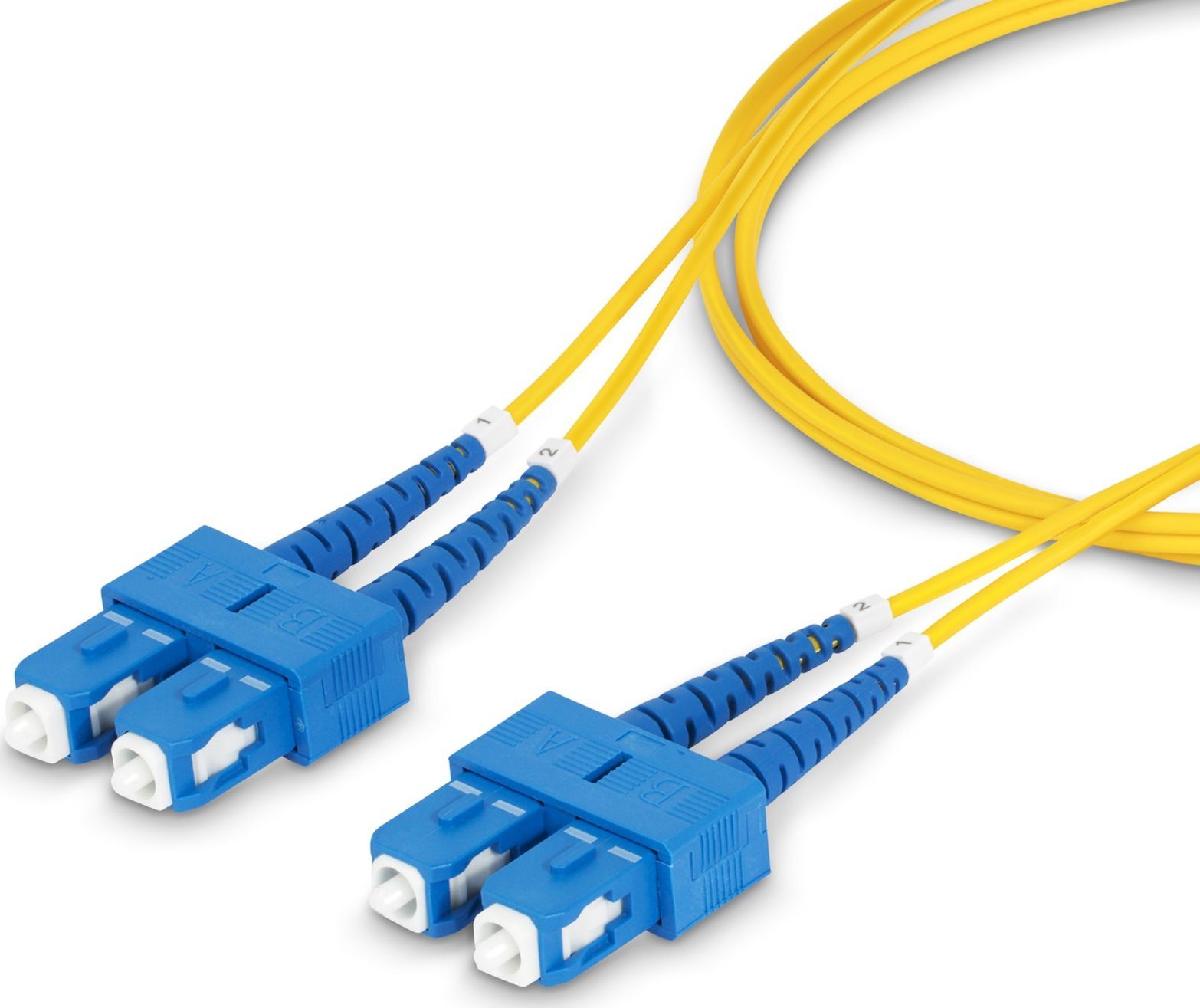Kabëll fibër optike StarTech.com, 30m, SC në SC, OS2 Single Mode Duplex, i verdhë
