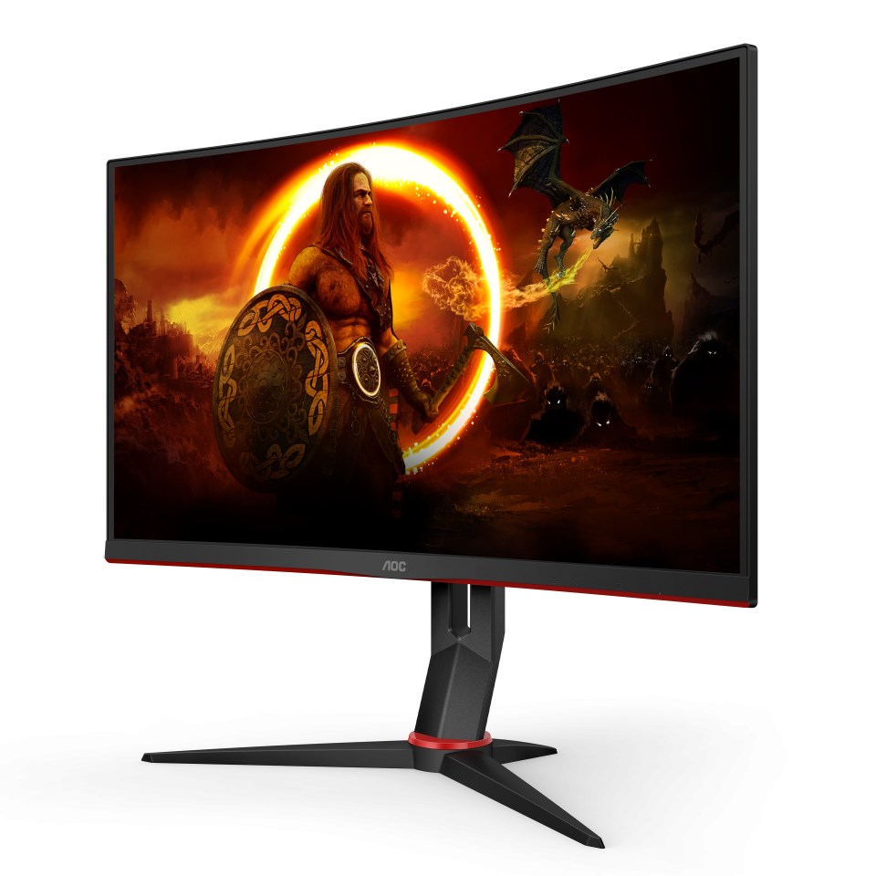 Monitor AOC CQ27G2S/BK, 27", 2560 x 1440, Quad HD, 165 Hz, i zi