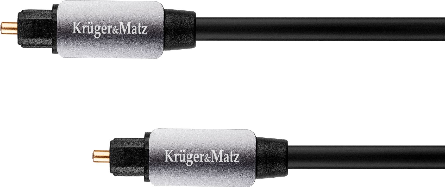 Kabllo optike audio Kruger&amp;Matz Toslink KM0319, 1m, e zezë