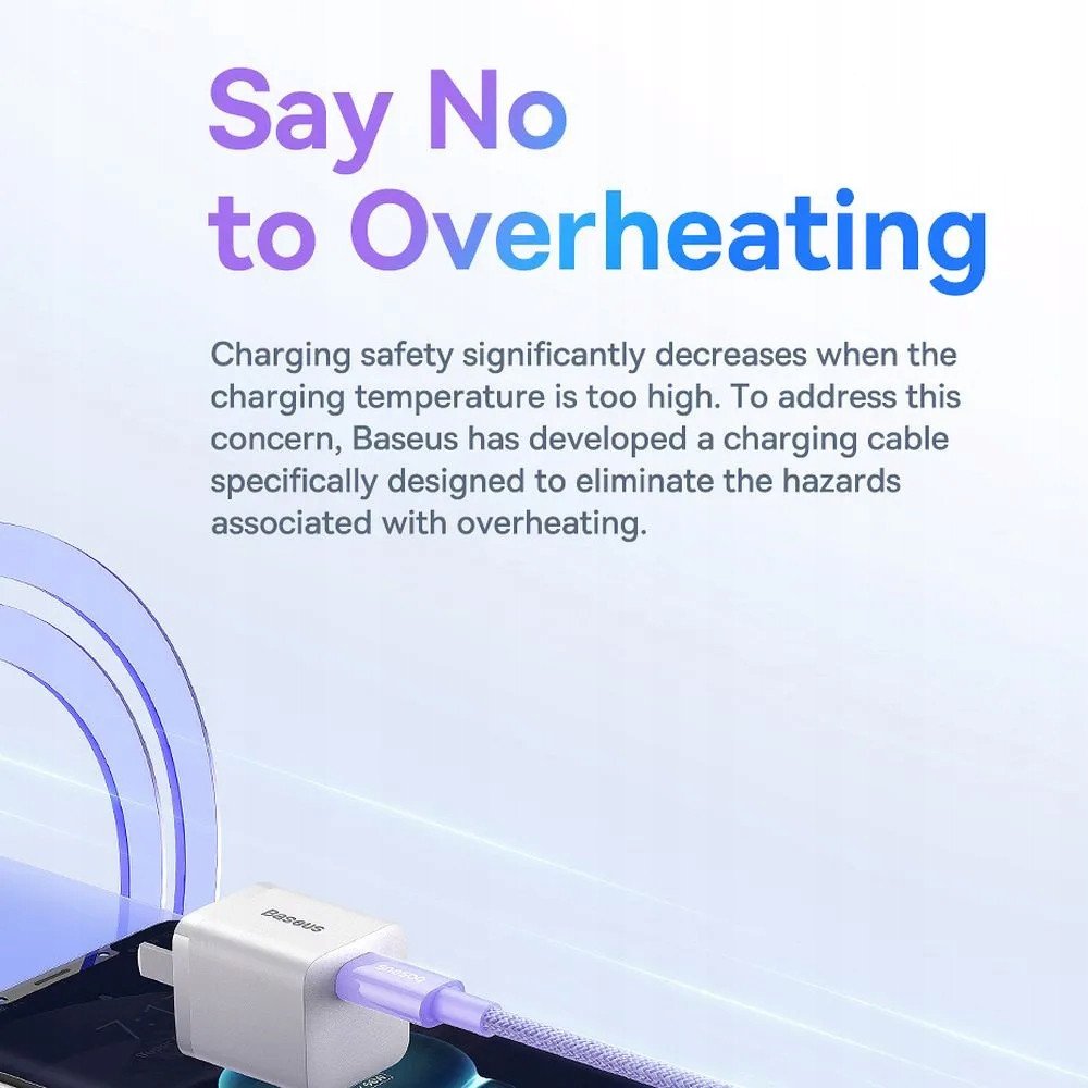 Kabllo Baseus Explorer, USB C në USB C, 100W, 1m, vjollcë