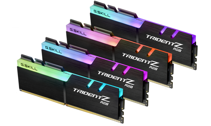 Memorie G.Skill Trident Z RGB, DDR4, 32 GB, 3200 MHz, CL16, F4-3200C16Q-32GTZR