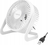 Ventilator tavoline LogiLink USB, 6", i bardhë
