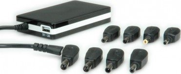 Универзален адаптер за ноутбук Value 90W, влез AC, кабел 2.2 m, црн