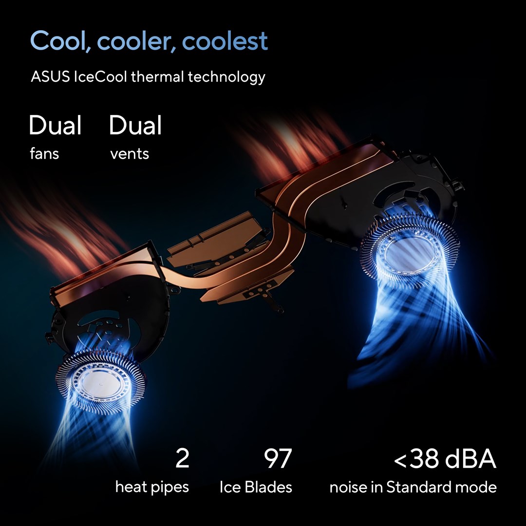 Laptop ASUS Vivobook S, 15.6", Intel 185H, 32 GB RAM, 1 TB SSD, i zi