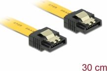 Kabllo Delock SATA - SATA, 0.3m, e verdhë