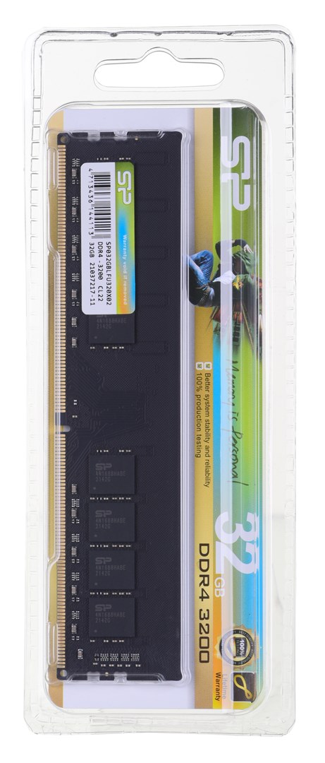 Memorie RAM SILICON POWER DDR4 UDIMM RAM memory 3200 MHz CL22 32 GB (SP032GBLFU320X02)