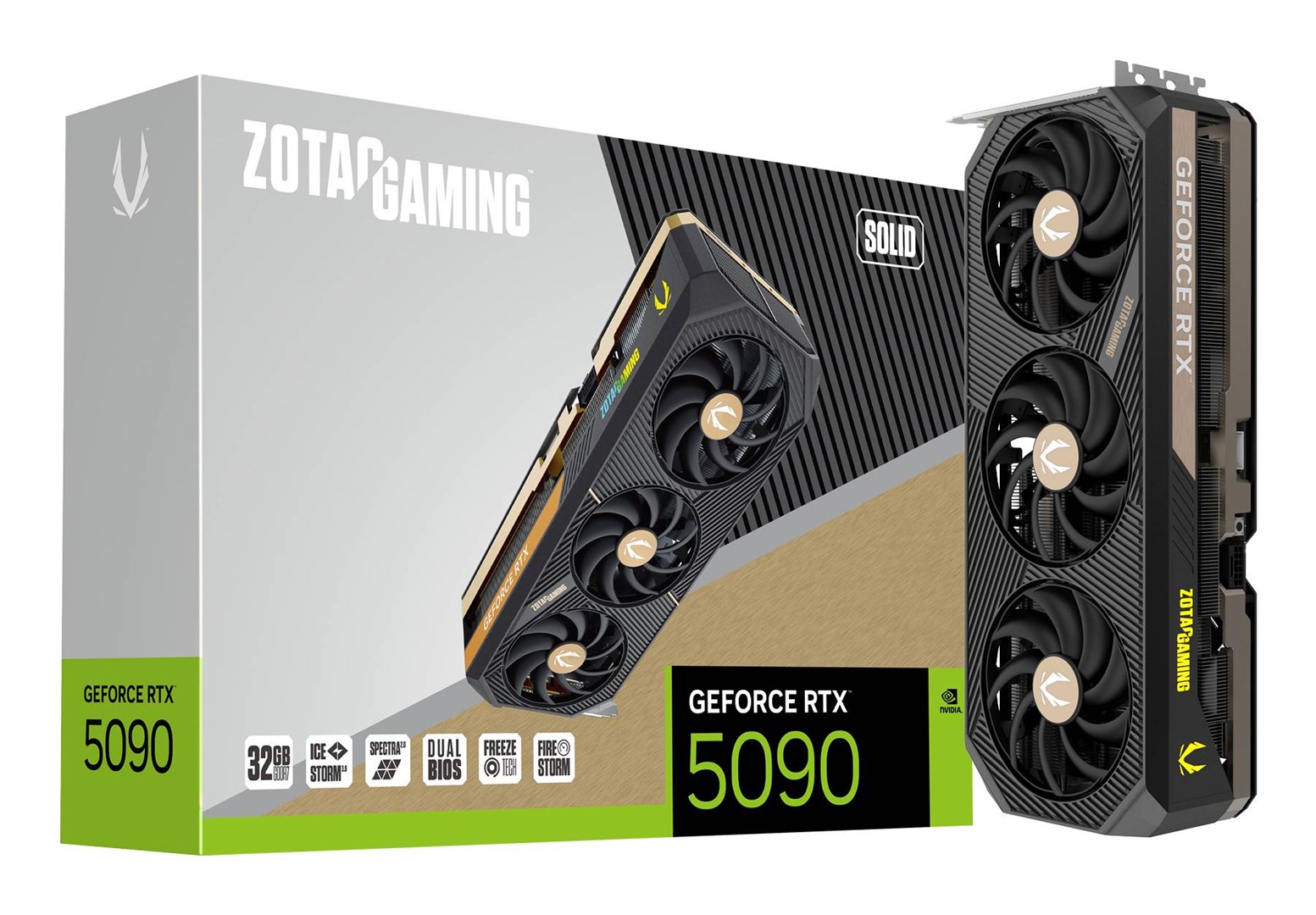 Kartelë grafike Zotac GAMING GeForce RTX 5090 SOLID NVIDIA 32 GB GDDR7