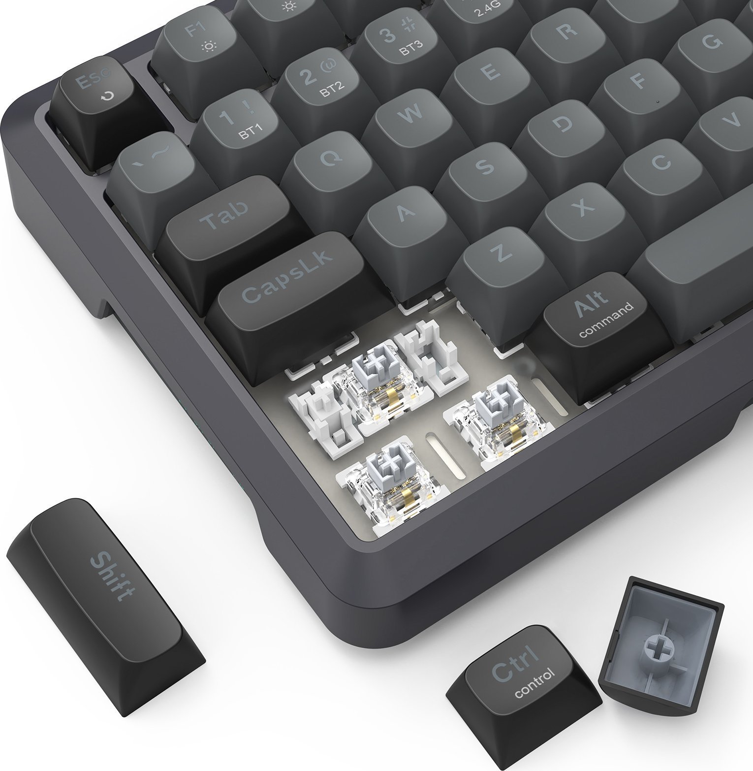 Tастатура гејминг Redragon Bragi K688 Pro, механичка, RGB, со и без кабел, црна