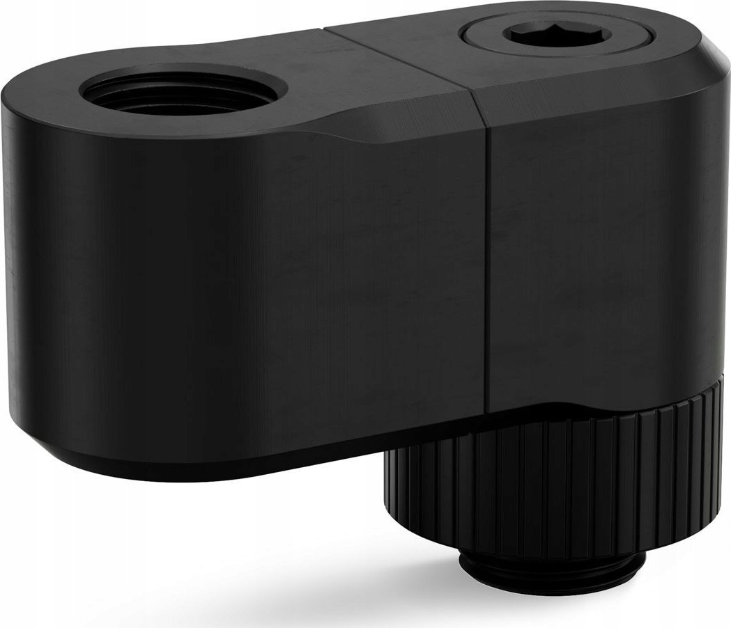 Fiting për ftohje uji EK Water Blocks EK-Quantum Torque Double Rotary 28mm Offset, i zi