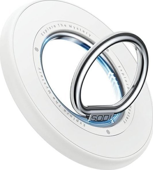 Mbajtëse unazë magnetike për telefon Sodi BM-350, MagSafe, e bardhë