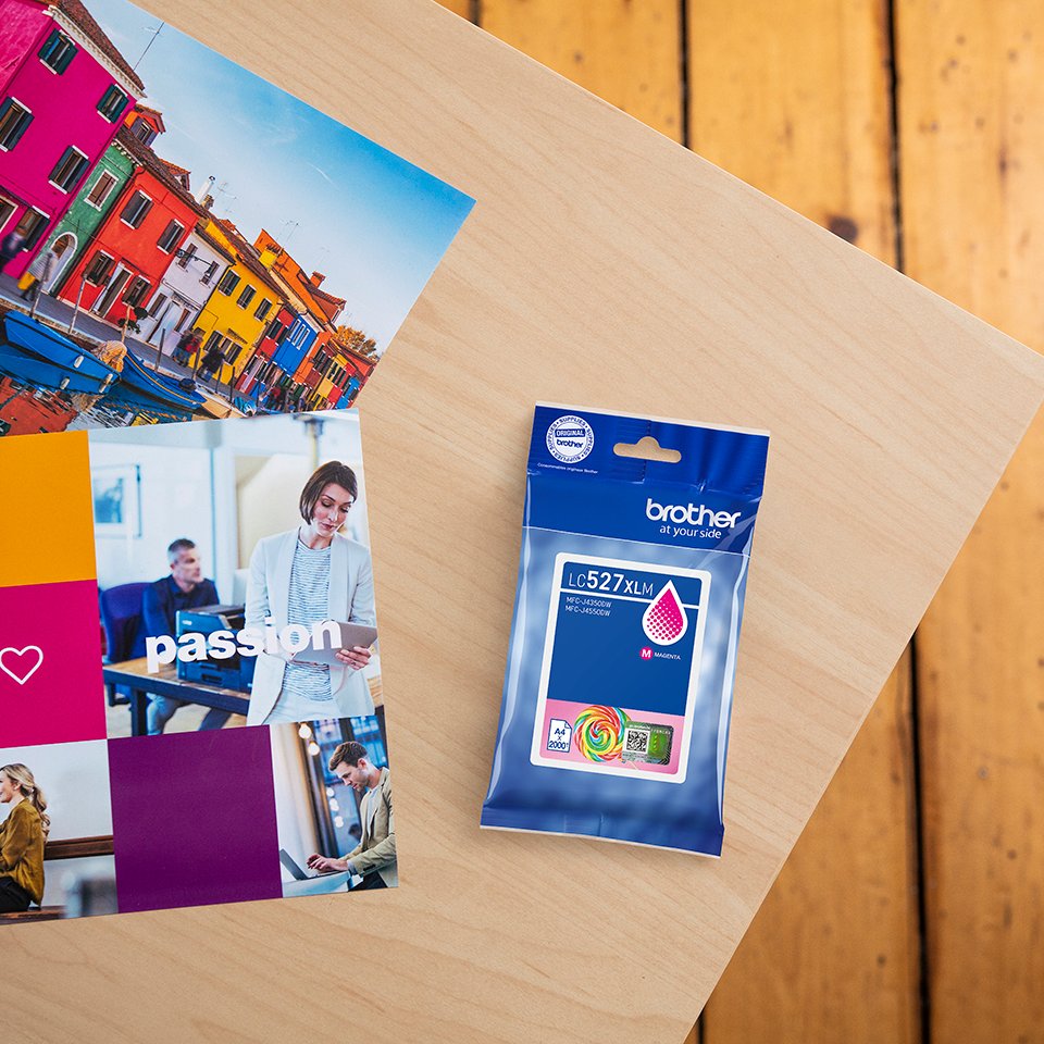 Патрон мастило Brother LC-527XLM, магента, висок капацитет