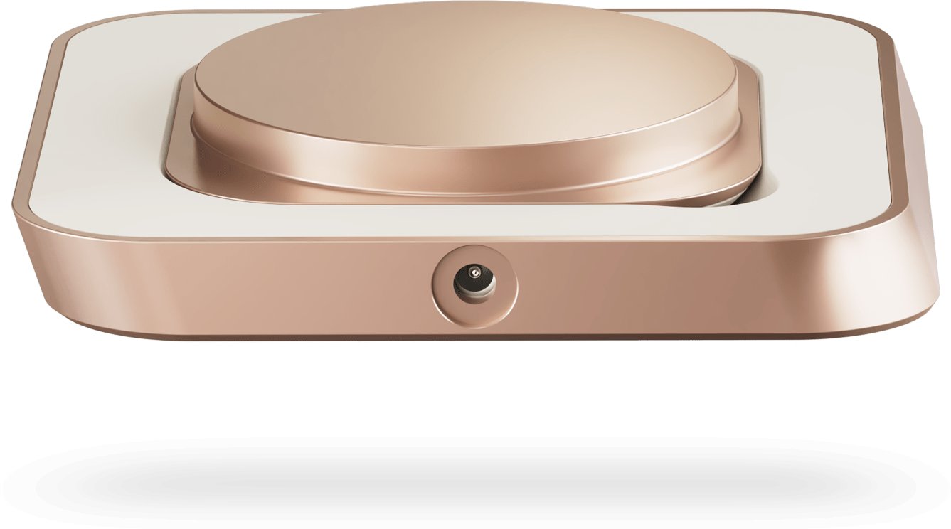 Karikues Zens Magnetic Nightstand, pa tela 15W, për iPhone dhe AirPods, i bardhë bakri