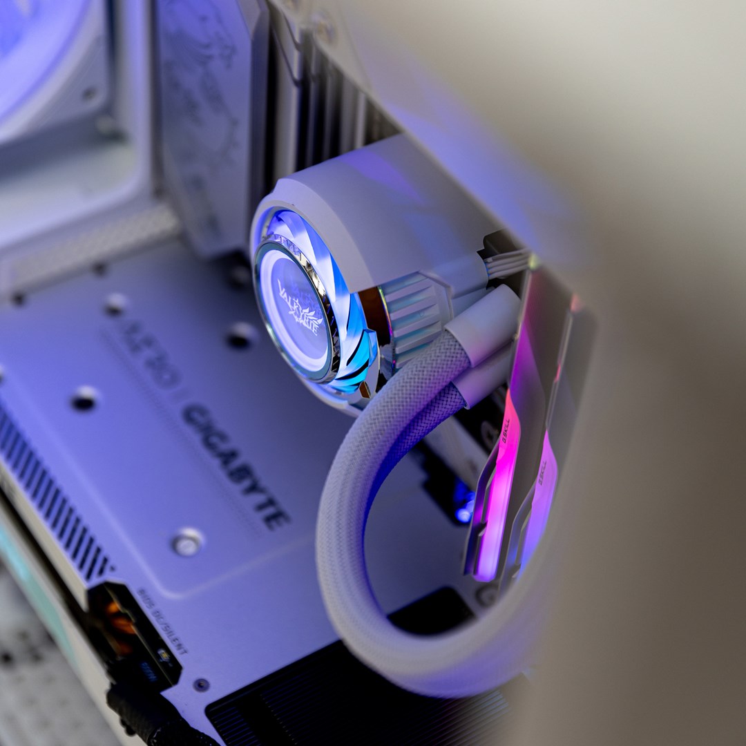 Ftohës me ujë për CPU Valkyrie Jarn 360 ARGB AIO, AMD AM4/AM5, Intel LGA 1700, i bardhë