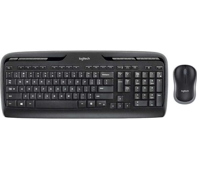 Set tastierë dhe maus Logitech MK330, wireless, 2.4 GHz, i zi