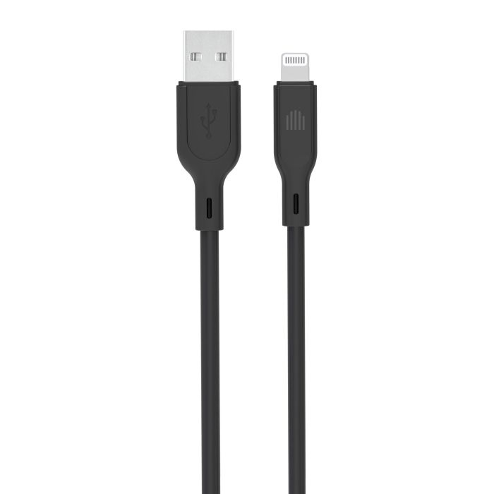 Dviced Cable USB-A To Lightning Silicone 1,25M, Black