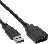 Kabllo zgjatuese USB MicroConnect USB A në USB A, 0.5 m, USB 3.0, e zezë