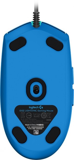 Maus Logitech G102 Lightsync, i kaltër