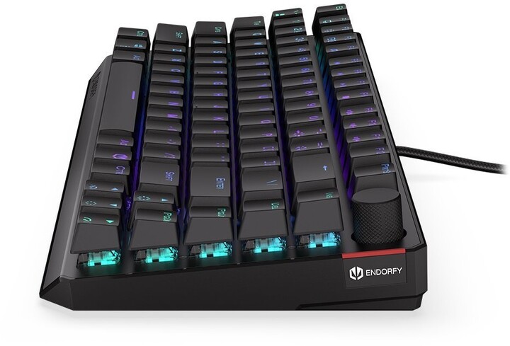 Tastierë Endorphy Thock 75%, TKL, Kailh Red, e zezë, US
