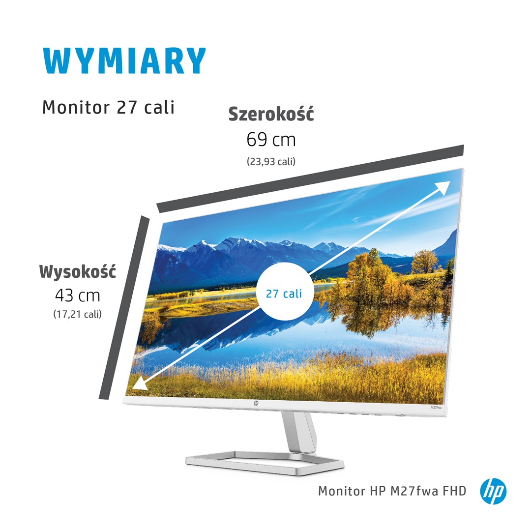 Monitor HP M27fwa 68.6, 27", 1920 x 1080, Full HD, 75 Hz, i hirtë