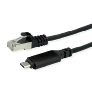 Адаптер Roline USB C во Gigabit Ethernet, USB 3.2 Gen 2, 1m, црн