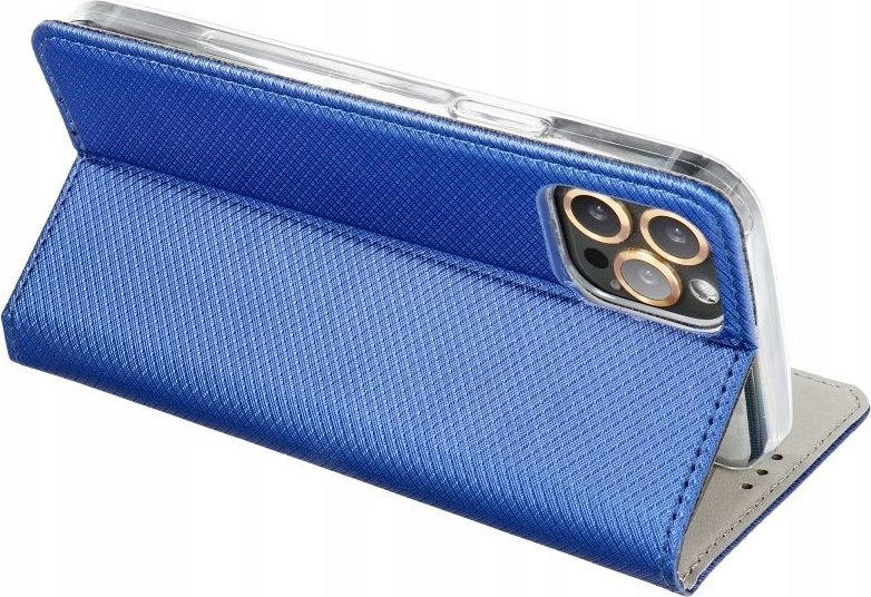 Këllëf telefoni OEM Smart Case Book për Xiaomi Redmi 12C, me kapak magnetik, funksion stand, blu navy