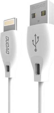 Kabllo Dudao USB-A - Lightning (52148), 2m, e bardhë