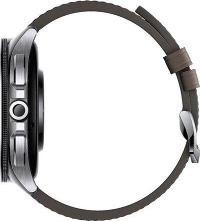 Ora inteligjente Xiaomi Watch 2 Pro 4G, GPS, 32GB, kasë argjendi me rrip kafe