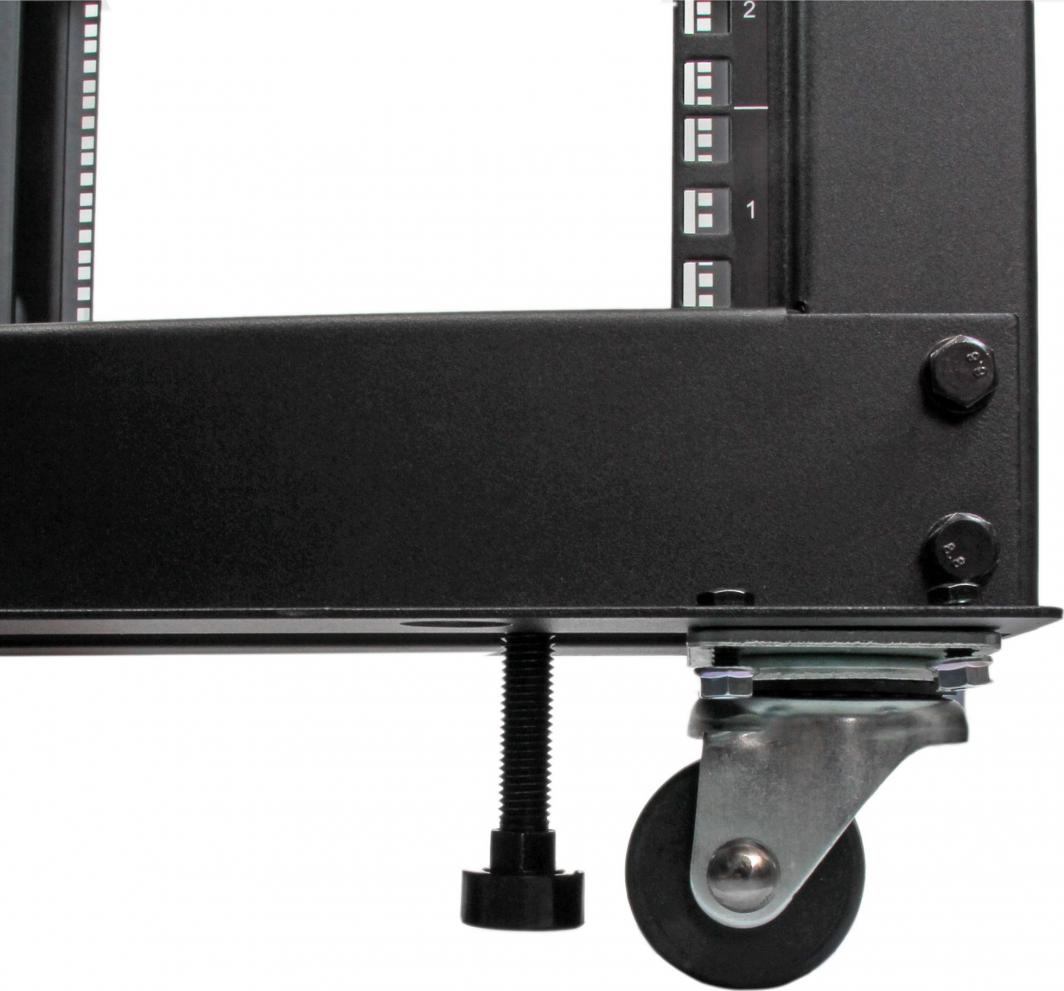 Raft сервер StarTech.com 4-Post 8U, 19", отворена рамка, со тркала