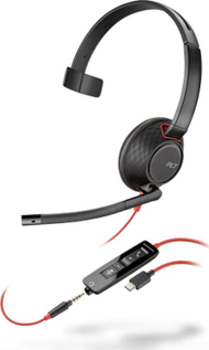 Kufje Poly Blackwire 5210 C5210, USB C, 3.5mm, të zeza