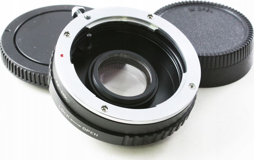 Adapter lente Pixco, për kamera Nikon AF Ai AiS, për lente Sony Minolta A, metalik