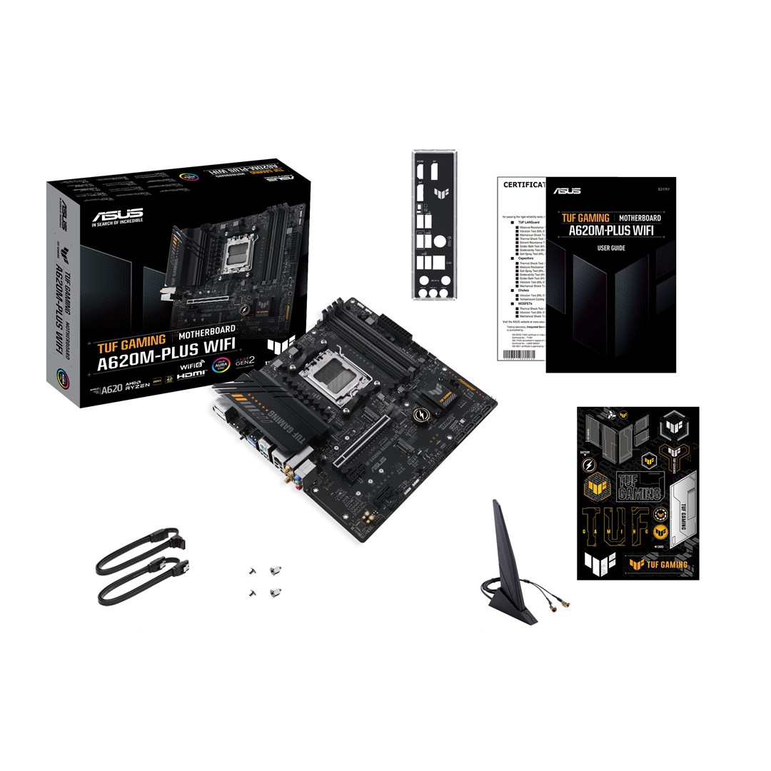 Pllakë amë ASUS TUF Gaming A620M-PLUS WiFi AMD A620 Socket AM5 micro ATX