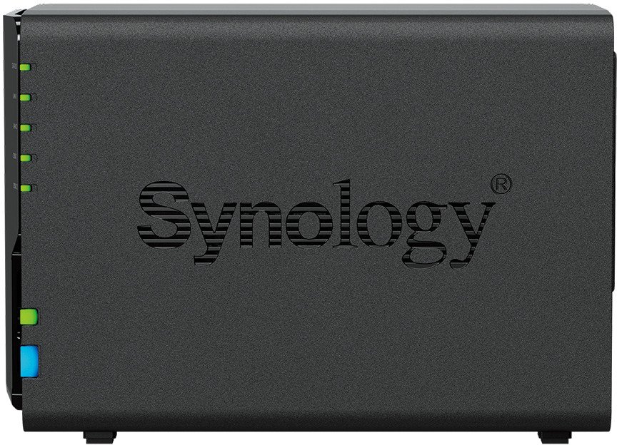 NAS Synology DiskStation DS224 Plus, 2 лежаишта, без дискови, црн