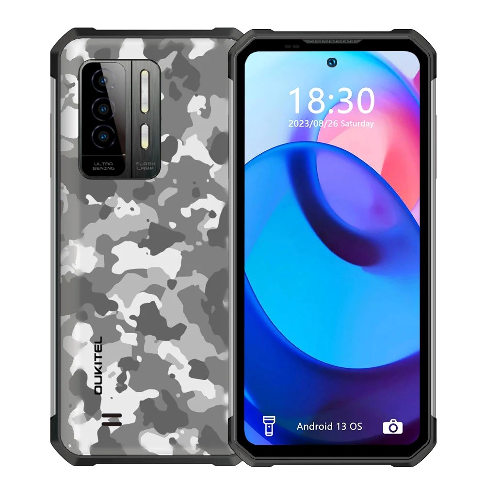 Celular Oukitel WP27, 6.8", 256GB, 12GB RAM, kamuflazh