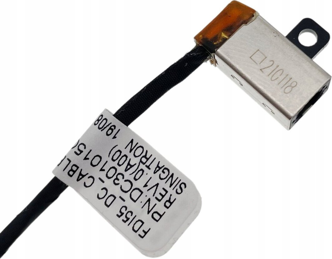 Kabllo Dell DC-IN, 11cm, e zezë